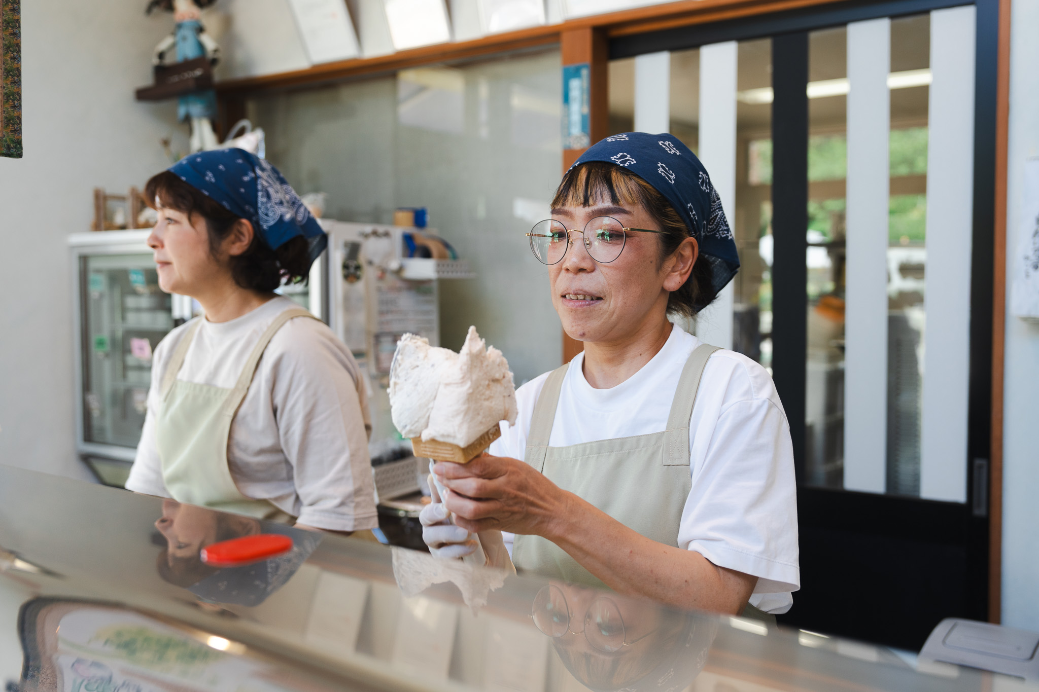 glace à l'olive setouchi