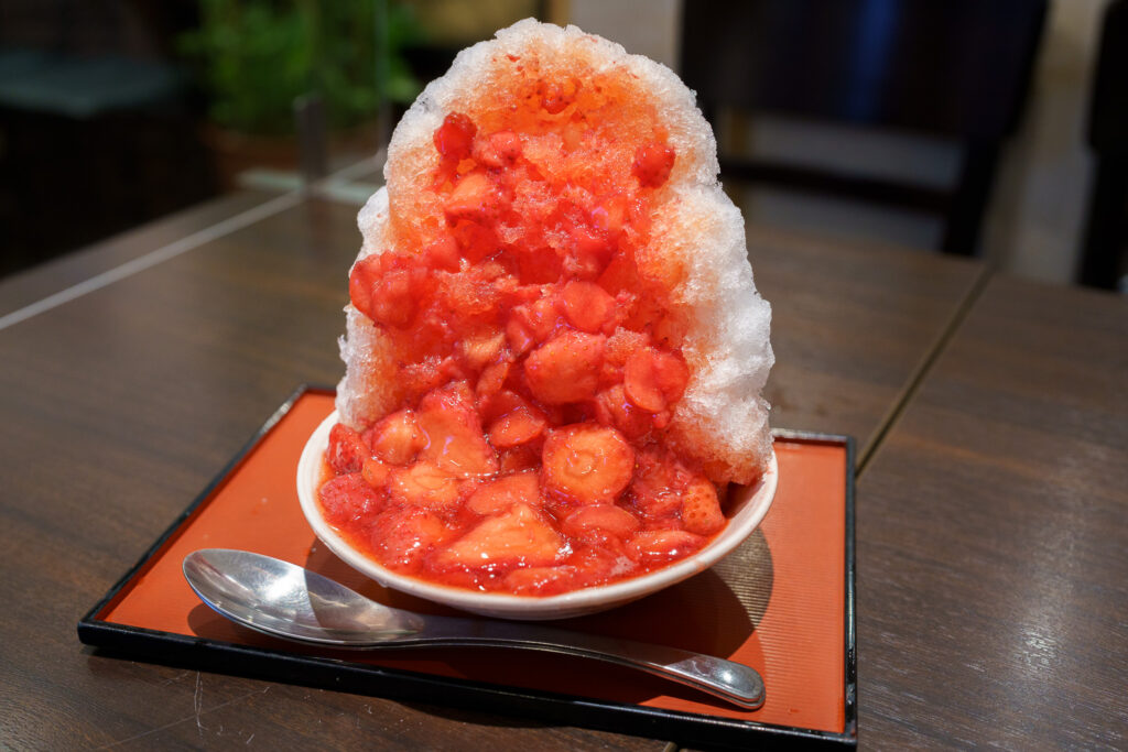 Kakigori, la glace râpée japonaise