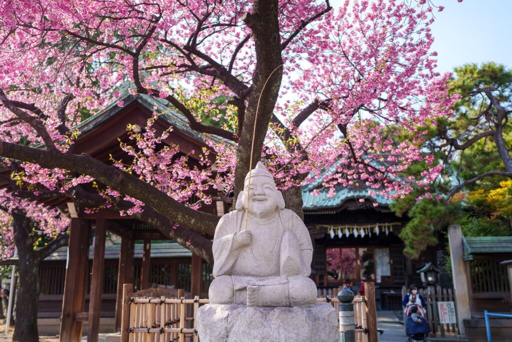 tokyo ebara jinja kawazu zakura